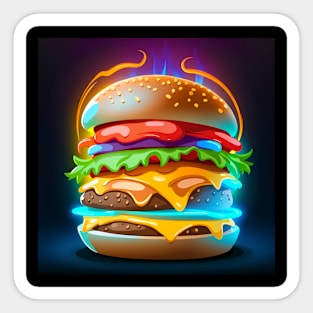 Burger Sticker